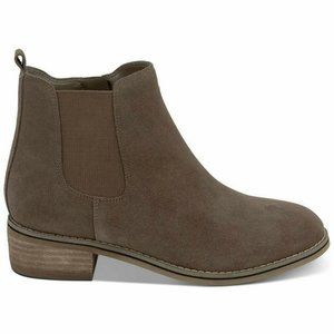 Aqua College Lori Waterproof Booties Dark Taupe Suede